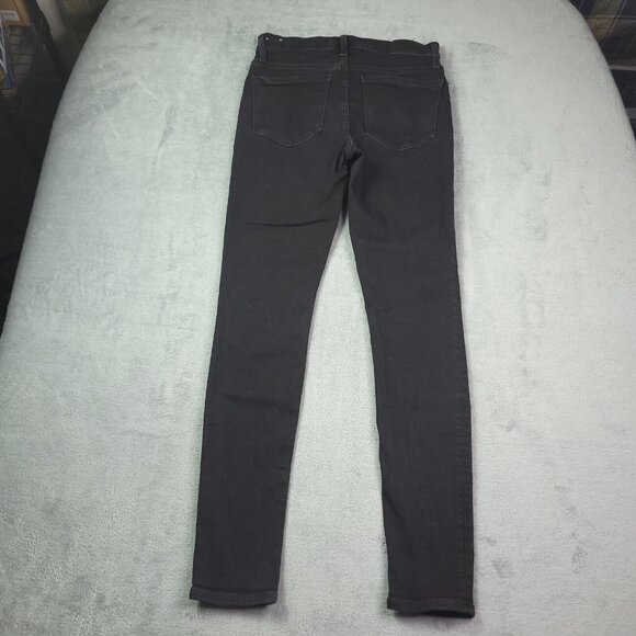 Madewell Womens Roadtripper Ankle Jeans 27T Mid Rise Black Denim Stretch - Picture 3 of 9